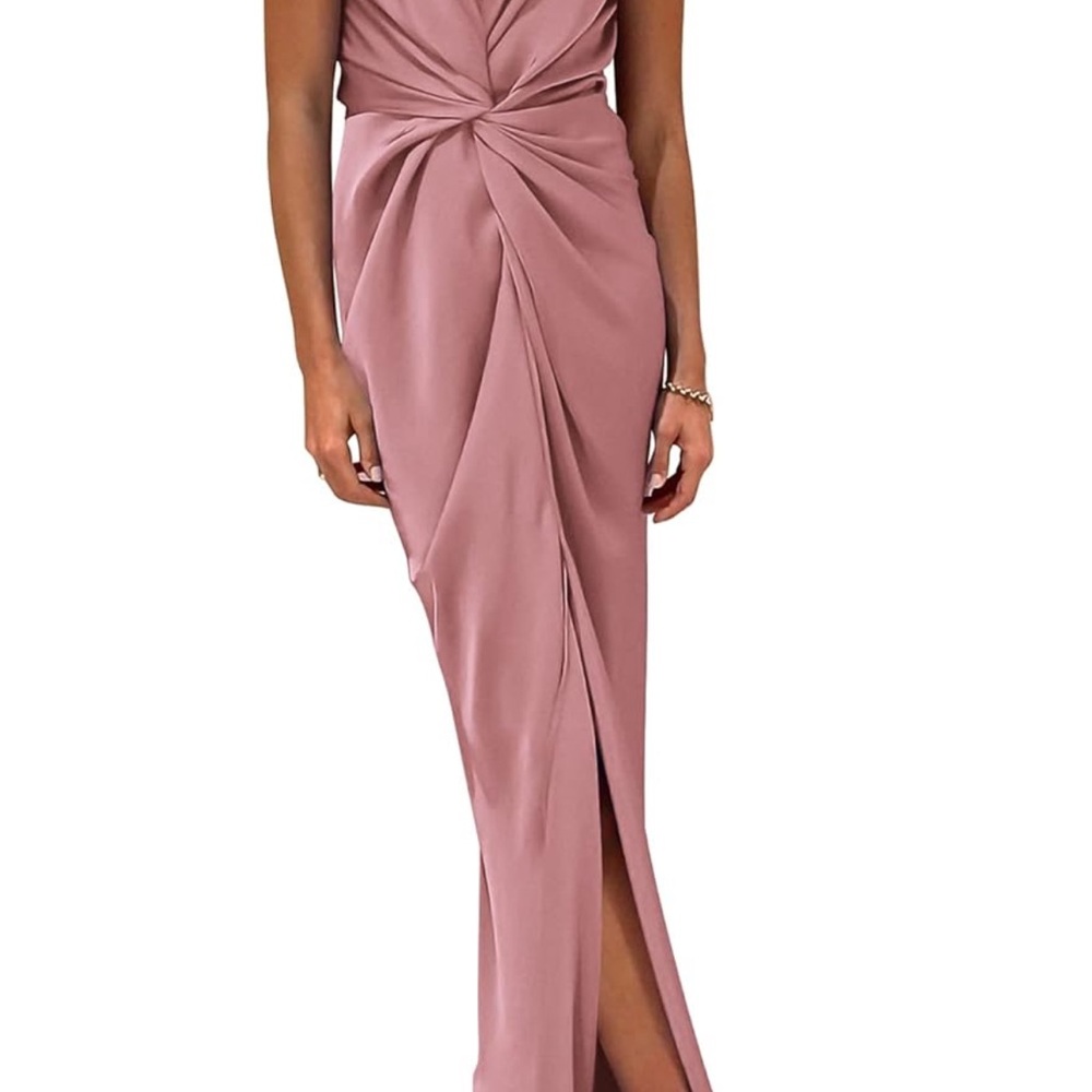 Sophisticated Dusty Rose Maxi Dress